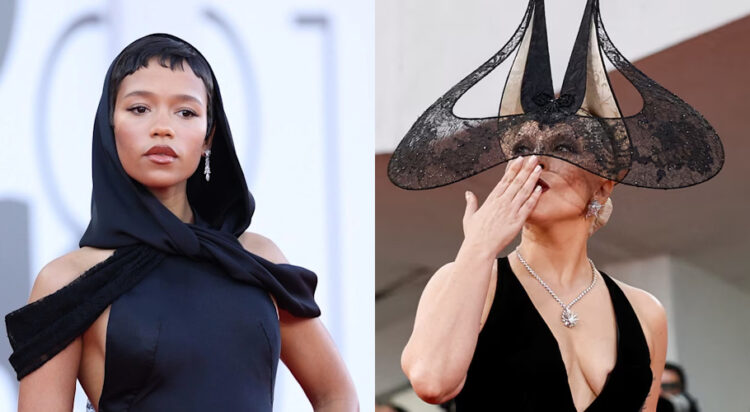 Taylor Russell and Lady Gaga during the Venice Film Festival 2024. (Getty Images/Reuters)