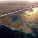 The proposed 105-mile long Line in Saudi Arabia (Photograph: NEOM/AFP/Getty Images)