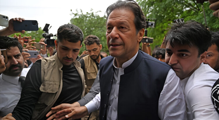 Imran Khan during court appearance: Fie photo