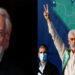 Donald Sutherland (L), the Canadian actor who charmed audiences in movies such as "M*A*S*H," "Klute," and "The Hunger Games," died at 88.  Yahya Sinwar ®, the Hamas leader and architect of the Oct. 7, 2023, attacks on Israel, was killed in Gaza at 62. (Image: REUTERS/Luke MacGregor /REUTERS/Mohammed Salem)
