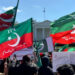 FILE: PTI protesters rally outside White House, calling for an end to action against Imran Khan on March 19, 2023