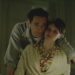 This image released by A24 shows Adrien Brody, left, and Felicity Jones in a scene from "The Brutalist." (A24 via AP)