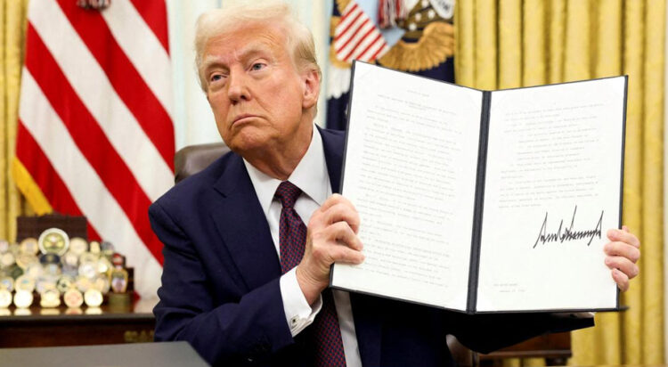 FILE/ President Trump signs order to declassify the information on the assassinations of Robert F. Kennedy and King | Photo Credit: Reuters