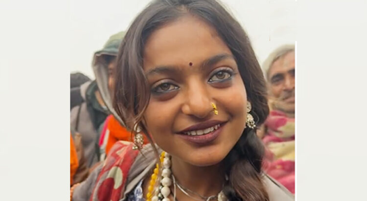 Dubbed as Mona Lisa of Mahakumbh, a garland seller has captured attention of Indian social media. (Image: Instagram)