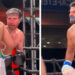 Content creater Rahim Pardesi defeated actor Feroze Khan to win the boxing match by 4 points to 1. (Screengrab)
