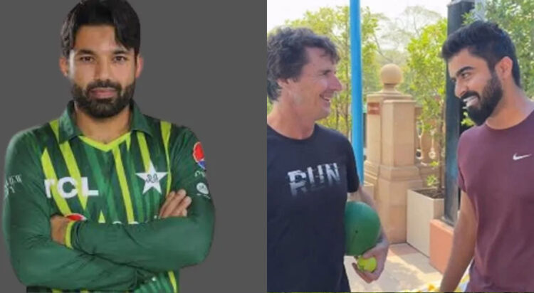 Brad Hogg's imitation of Mohammad Rizwan's English-speaking style in a viral video has sparked mixed reactions online.