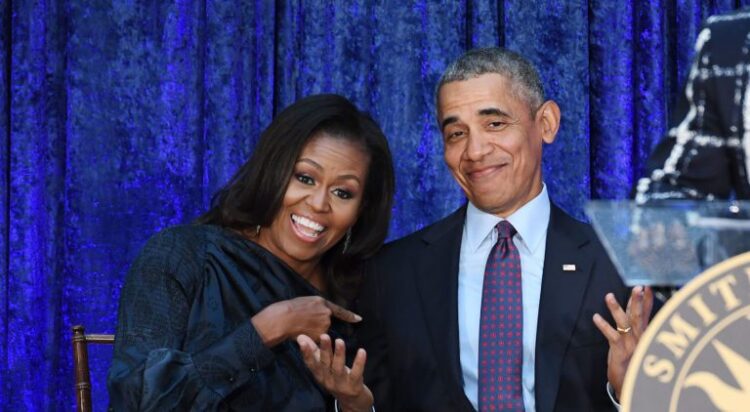 Barrack Obama with his wife. File photo