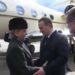 Prime Minister Shehbaz Sharif welcomed by Belarus Prime Minister Alexander Turchin on arrival in Minsk, Belarus — APP