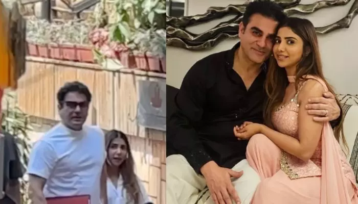Arbaaz Khan, Sshura Khan. Pic credit Indian media