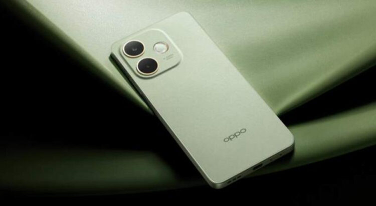 The phone is available in two elegant colors: Mocha Brown and Olive Green.  (Oppo)