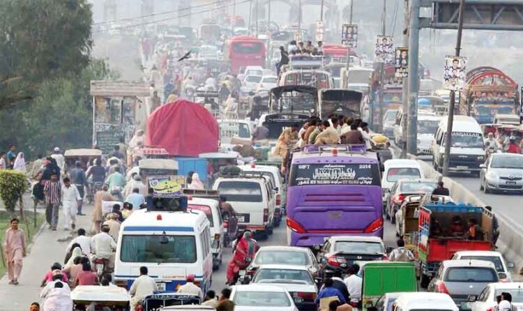 Traffic jam file photo