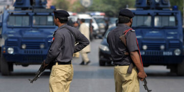 File photo of policemen in Karachi