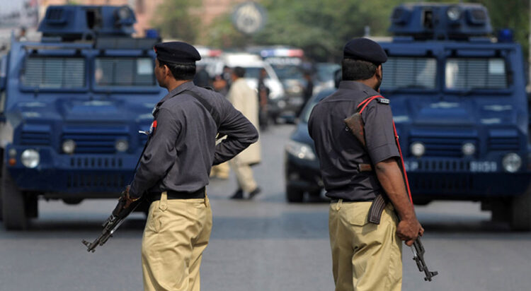 File photo of policemen in Karachi