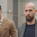FILE - Andrew Tate, right, and his brother Tristan leave the tribunal in Bucharest, Romania, Thursday, Feb. 29, 2024. Vadim Ghirda / The Associated Press