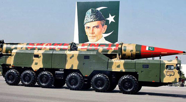 An undated image of Pakistan’s Shaheen ballistic missile (File)