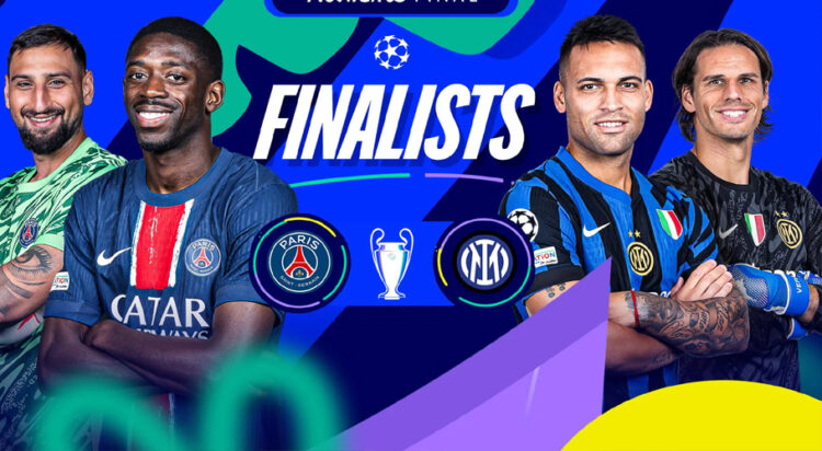 Paris and Inter are the 2024/25 UEFA Champions League finalists (Credit: UEFA)