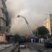 At least five firefighters injured as portion of building collapses.