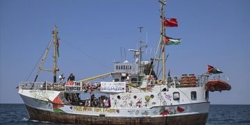 The ship’s interception comes as Israel faces mounting international criticism over the worsening humanitarian situation in Gaza
 (Image: aa.com.tr)