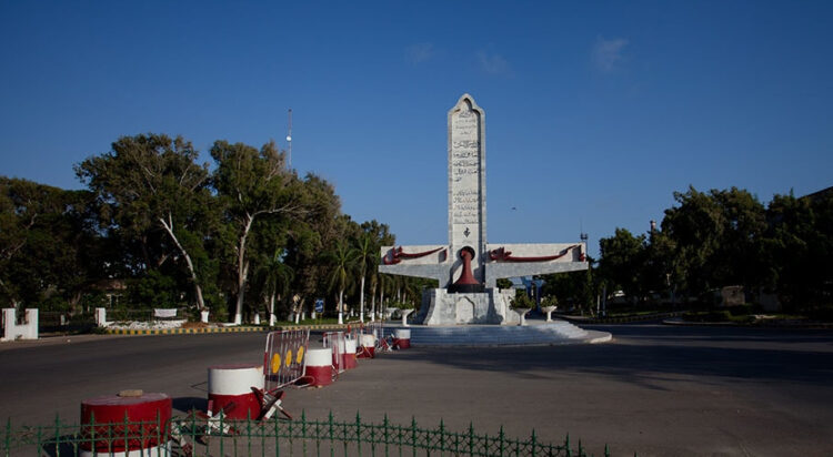 The entrance to Pakistan Steel Mills (Image: Mohammad Ali, White Star/Dawn.com)