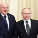 Russian President Vladimir Putin shakes hands with Belarusian President Alexander Lukashenko during a meeting at the Novo-Ogaryovo state residence outside Moscow, Russia February 17, 2023. Sputnik/Vladimir Astapkovich/Kremlin via REUTERS