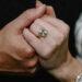 The couple announced their engagement against a floral background (Image: Instagram/Taylor Swift)