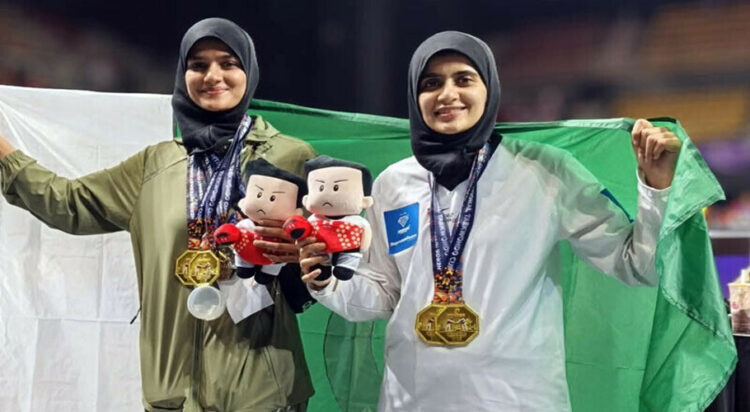 Tayyaba Ashraf and Sumbul Make History with Six Medals (Image: Aaj News)