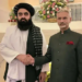 Indian Foreign Minister Subrahmanyam Jaishankar (right) and Afghanistan Foreign Minister Amir Muttaqi in New Delhi. — Photo courtesy Afghan foreign ministry
