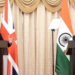 British Prime Minister Sir Keir Starmer and the Prime Minister of India, Narendra Modi, deliver a statement to the press at Raj Bhavan, in Mumbai, India, on October 9. — Reuters