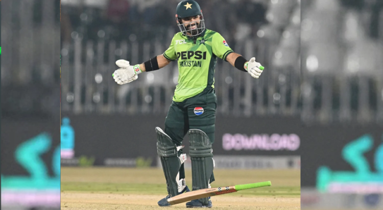 Mohammad Rizwan celebrates his fifty•Nov 16, 2025•AFP/Getty Images