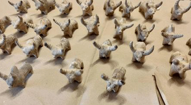 An image released by Pakistan's embassy in Itlay on November 5, 2025, showing rare artifacts stolen by Itlay to be returned to Pakistan. (@PakinItaly/X)