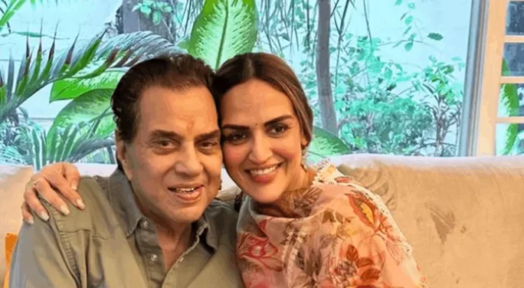 Esha Deol with Dharmendra