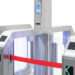 Self-boarding gates
are automated airport turnstiles or e-gates that allow passengers to board their flight using their boarding pass (paper or digital) or biometric identification (such as facial recognition) without requiring a manual check by ground staff.