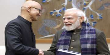 Nadella made the announcement on social media after he met Prime Minister Narendra Modi in New Delhi, thanking the leader for “an inspiring conversation on India’s AI opportunity”. (Image: X/@satyanadella)
