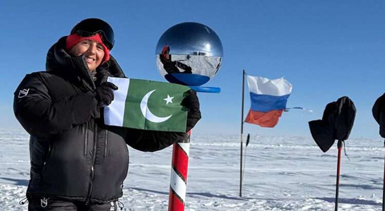 Samina, as a part an international expedition organized by Elite Exped, left Pakistan on December 2, reached Union Glacier on December 6, and Baig completed the journey on December 14. (Image: Facebook/Samina Baig)