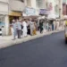 This undated image shows road repair work in District East, Karachi. (Image: Express News)