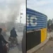 According to reports, the fire in the van is believed to have been caused by a short circuit. (Screengrab)