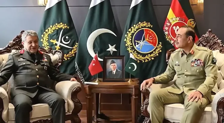 The Turkish military chief was received with a guard of honor by the Pakistan Armed Forces. ISPR