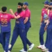 Simranjeet Singh celebrates a wicket with his team-mates, UAE vs Pakistan, Men's T20 Asia Cup, Dubai, September 17, 2025 (AFP/Getty Images)