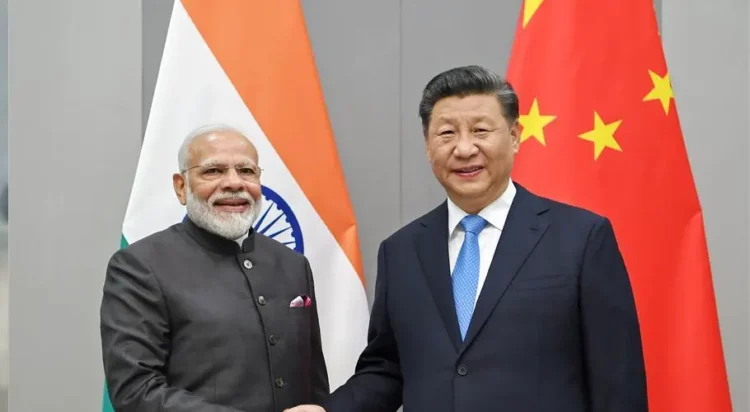 Chinese President Xi Jinping meets with Indian Prime Minister Narendra Modi in Brasilia, Brazil, Nov. 13, 2019. (Xinhua/Zhang Ling)
