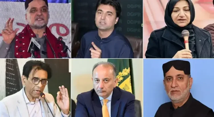 Prominent names suspended from the National Assembly include Syed Ali Musa Gilani, Abdul Qadir Gilani, Abdul Hakeem Baloch, Arshad Abdullah Vohra, Khalid Maqbool Siddiqui, and Saira Afzal Tarar.