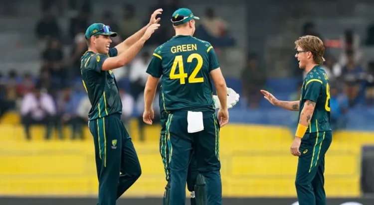 Adam Zampa and Co celebrate the wicket of Gareth Delany, Australia vs Ireland, Colombo, T20 World Cup, February 11, 2026 (AP Photo)