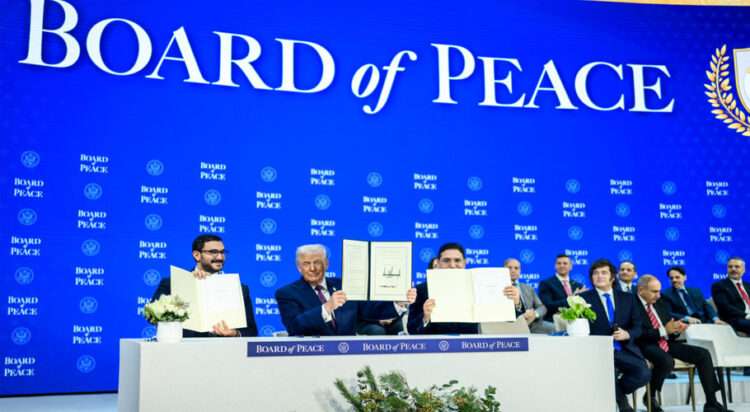 A new international body known as the Board of Peace was formally launched in January.