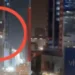 According to initial reports, the fire started suddenly and quickly spread through several shops. Fire brigade teams rushed to the scene and are currently working to control and extinguish the blaze. (Screengrab)