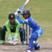 Vedant Trivedi shapes to hit out, India vs Pakistan, Under-19 World Cup, Bulawayo, February 1, 2026
•ICC/Getty Images