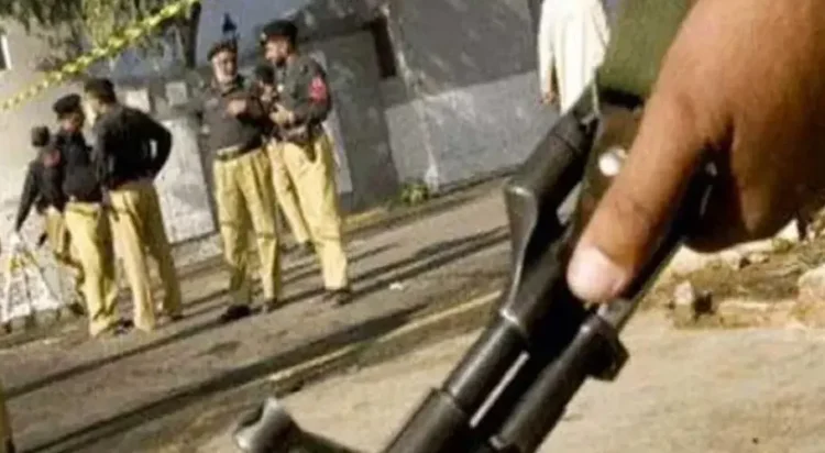This undated images shows security forces and police following a terrorist attack in Dera Ismail Khan (File Photo)