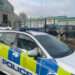 olice cars outside the Oldbury Jamia Mosque in Oldbury Road Smethwick with a murder investigation underway after an 18-year-old was 'stabbed to death' (Image; birminghammail.co.uk/)
