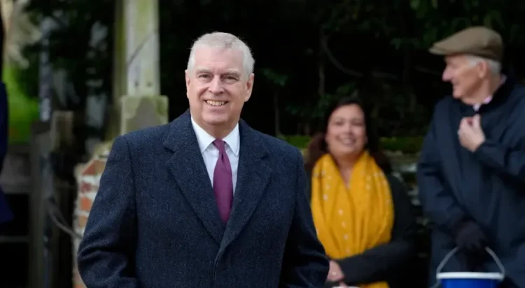 Prince Andrew leaves after attending the Christmas day service at St Mary Magdalene Church in Sandringham in Norfolk, England, Dec. 25, 2022. (AP Photo/Kirsty Wigglesworth, File)