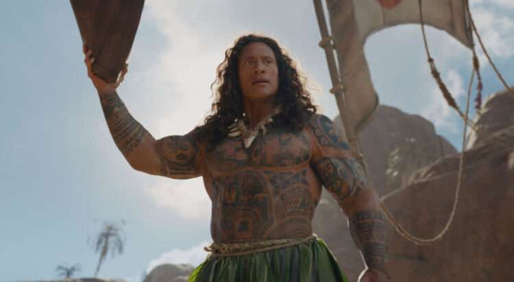 Dwayne Johnson as Maui in Disney's live-action 'Moana' COURTESY OF DISNEY