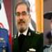 Defense Minister Gen. Aziz Nasirzadeh (L), Senior adviser Ali Shamkhani (C) and Army Chief Gen. Abdol Rahim Mousavi (L) were killed in US-Israeli strikes on Saturday.