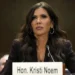 Kristi Noem at a US Senate hearing this week (Getty Images)